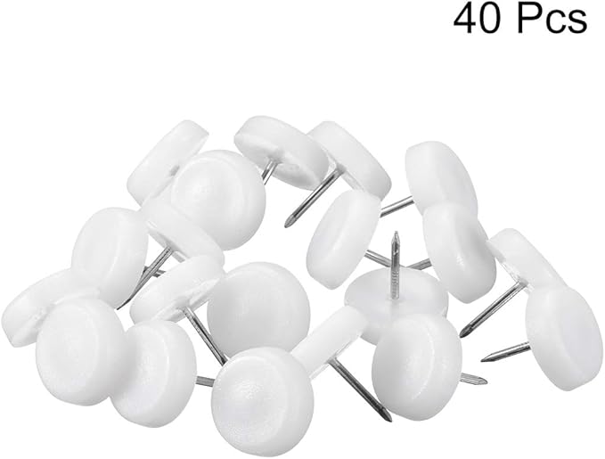 uxcell Furniture Feet Nail Plastic Glide Nails Chair Table Leg Protector Pads - Image 3