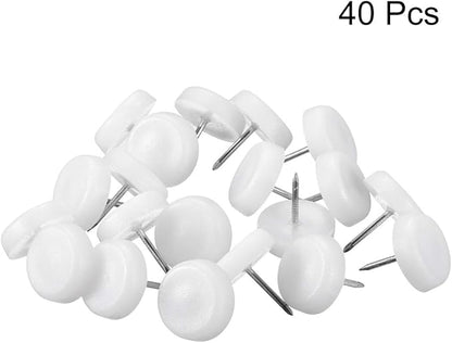 uxcell Furniture Feet Nail Plastic Glide Nails Chair Table Leg Protector Pads - Image 3