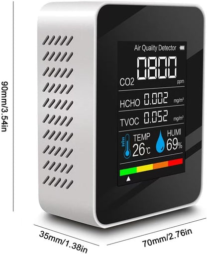 Indoor Air Quality Monitor, Professional Portable Detector & Accurate CO2 - Image 2