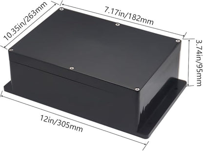 Project Box ABS Plastic Black Electrical Boxes IP65 Waterproof DIY Electronic - Image 2