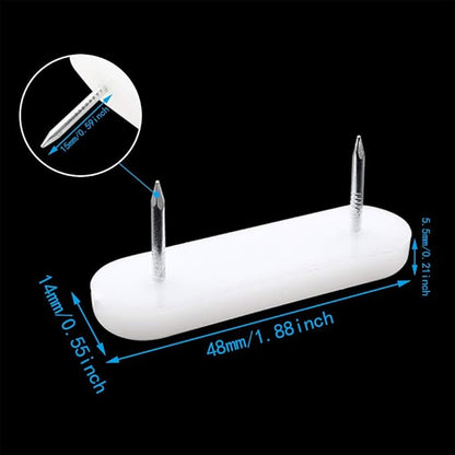 40pcs Plastic Head Double Pins Multifunctional Furniture Chair Leg Feet Pads - Image 2