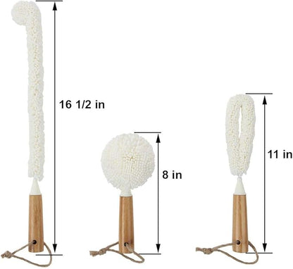 Lily's Home Decanter Cleaning Brush Set - Image 3
