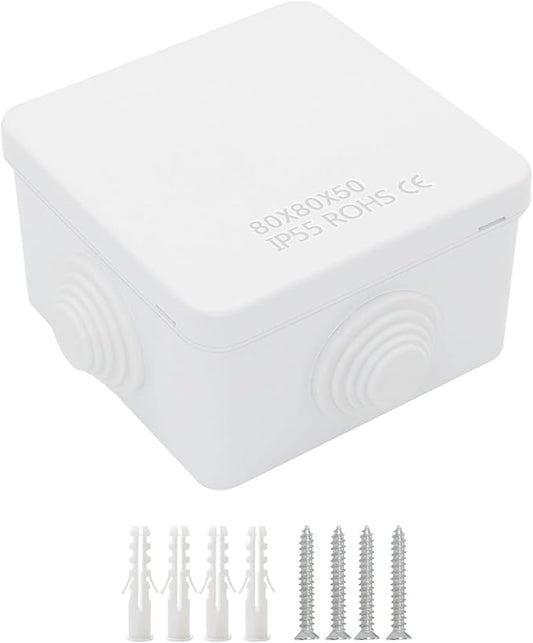 LeMotech Junction Box, ABS Plastic IP55 Water Resistant and Dustproof, by LeMotech