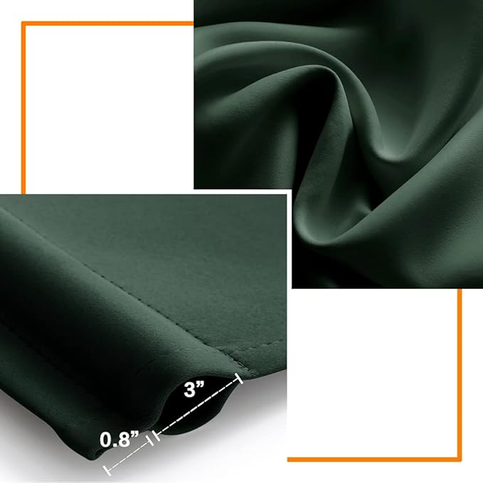 PANELSBURG Dark Green Blackout Curtains - Image 7