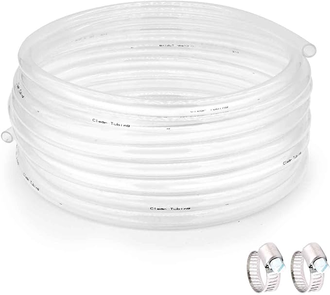 3/4’’ ID × 1’’ OD - 100 ft Clear Vinyl Tubing Flexible PVC Tubing by ProfessionalBrand