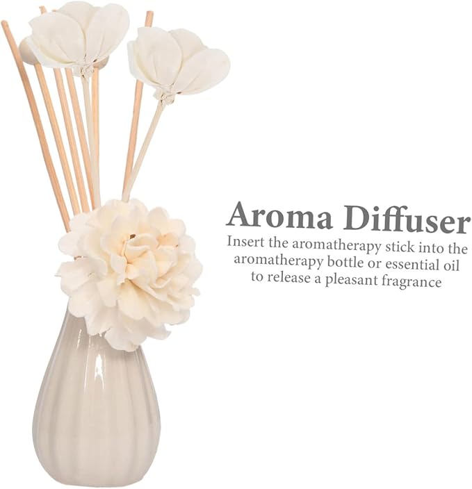 OUNONA 6pcs Fragrance Flower Diffusers Fireless Aroma Flower Sticks - Image 3