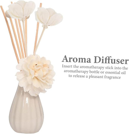 OUNONA 6pcs Fragrance Flower Diffusers Fireless Aroma Flower Sticks - Image 3