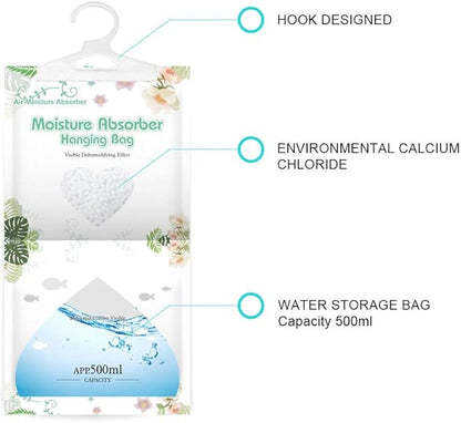 CANAGER Hanging Moisture Absorber-10 Packs, Hanging Dehumidifier Bags - Image 3