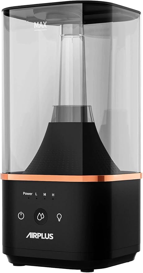 AIRPLUS Powerful Humidifier for Bedroom Lasting up to 60 Hours, Top-Refilling by AIRPLUS