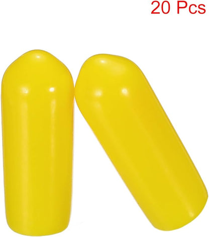 uxcell 20pcs Rubber End Caps 5mm ID Vinyl PVC Round Tube Bolt Cap Cover Screw - Image 2