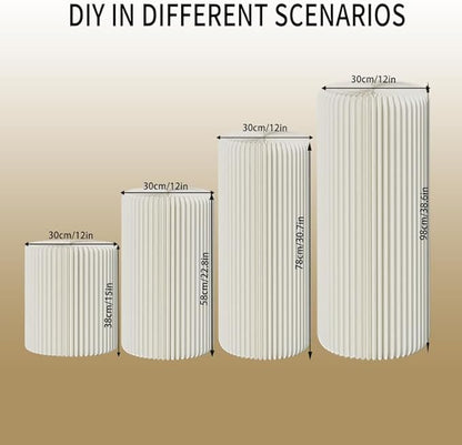 Cylinder Stands for Party Roman Pillar Stand Flower Cake Pedestal Stands for - Image 3