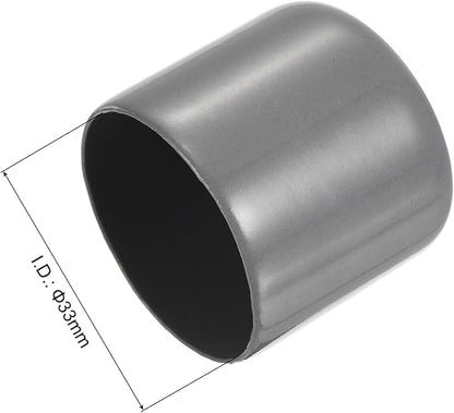 uxcell 20pcs Rubber End Caps 33mm ID Vinyl Cap Cover Screw Protectors Dark Grey - Image 3