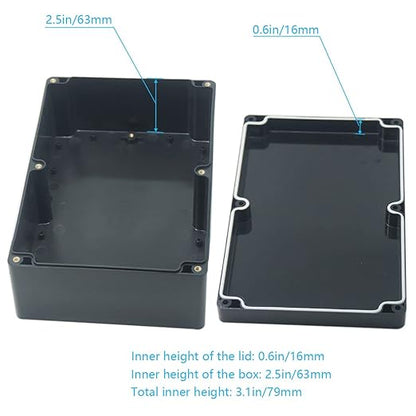 Junction Box, Zulkit Project Box IP65 Waterproof Outdoor Box ABS Plastic - Image 6
