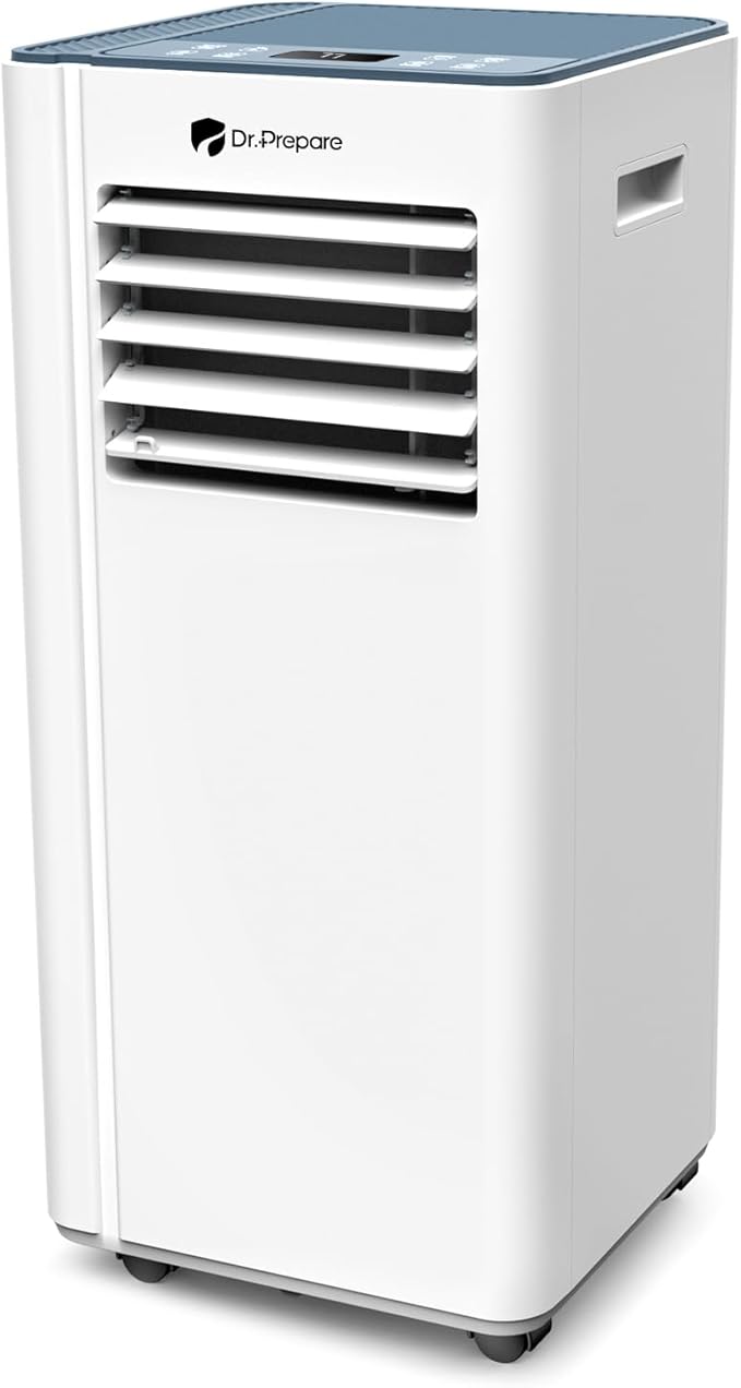 DR.PREPARE 8, 000 BTU Portable Air Conditioner, Dehumidifier, Fan & Sleep Modes by DRPREPARE