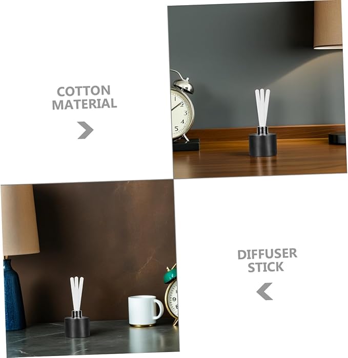 Cabilock 10Pcs Long Volatile Essential Oil Diffuser Sticks Cotton Fiber Aroma - Image 3