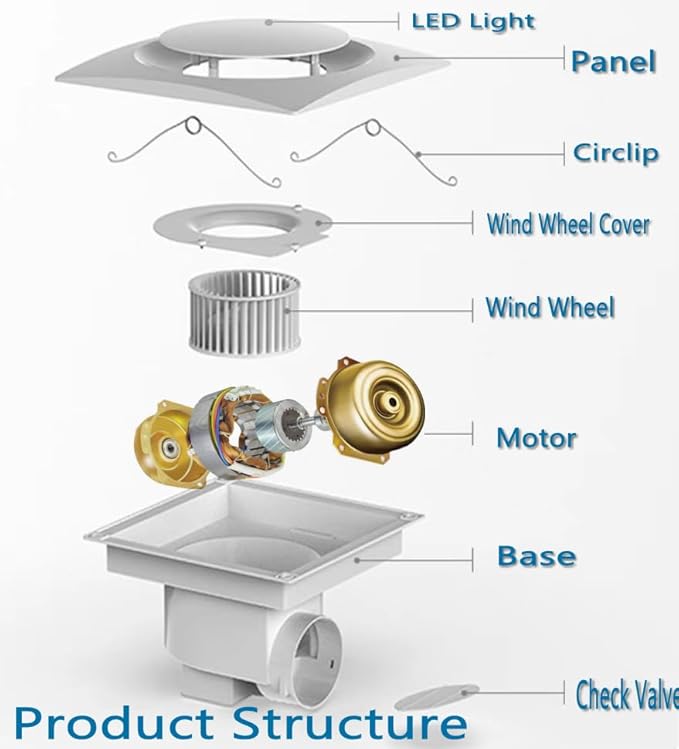 Nalle Ventilation Fans Bathroom Exhaust Fan - Image 7