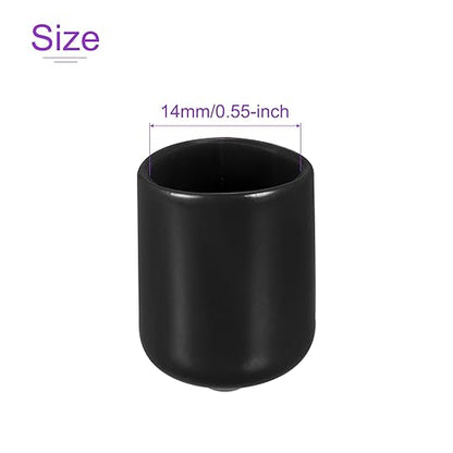 DMiotech 20 Pack 9/16" ID Black Screw Thread Protectors Rubber End Caps Bolt - Image 4