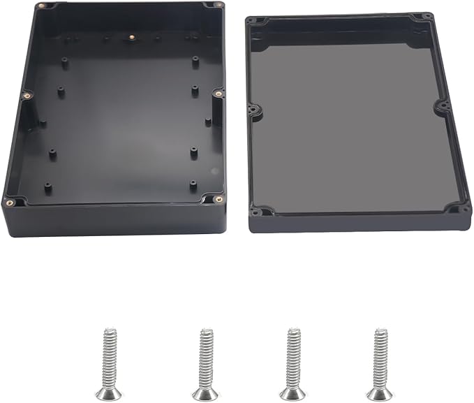 Outdoor Waterproof Junction Box IP67 Project Box ABS Black Electrical Boxes by Otdorpatio