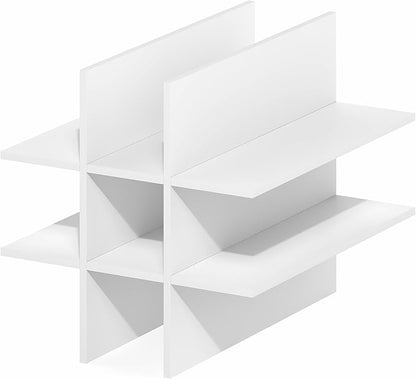 Furinno Cubicle Cube Insert, 9-Compartment Cube Organizer, Geometric Shelf - Image 9