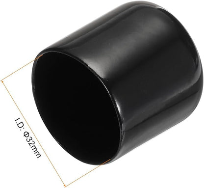 uxcell 20pcs Rubber End Caps 32mm ID Vinyl PVC Round Tube Bolt Cap Cover Screw - Image 3