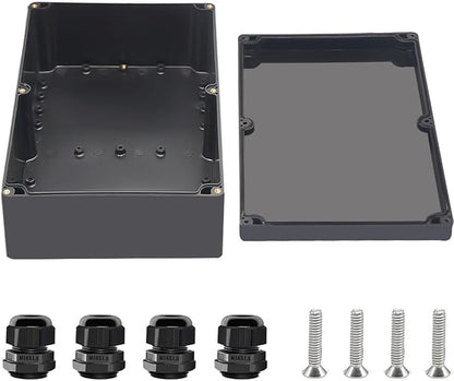Project Box ABS Black Electrical Boxes IP67 Outdoor Waterproof box Electronic by Otdorpatio
