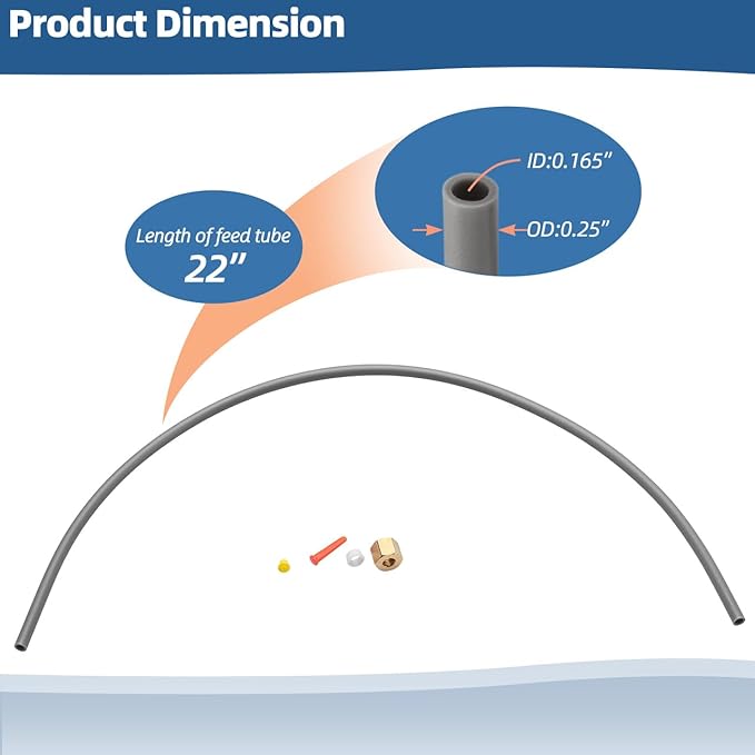 4335 Feed Tube Assembly with Compression Sleeve & Nut Compatible with Aprilaire - Image 2