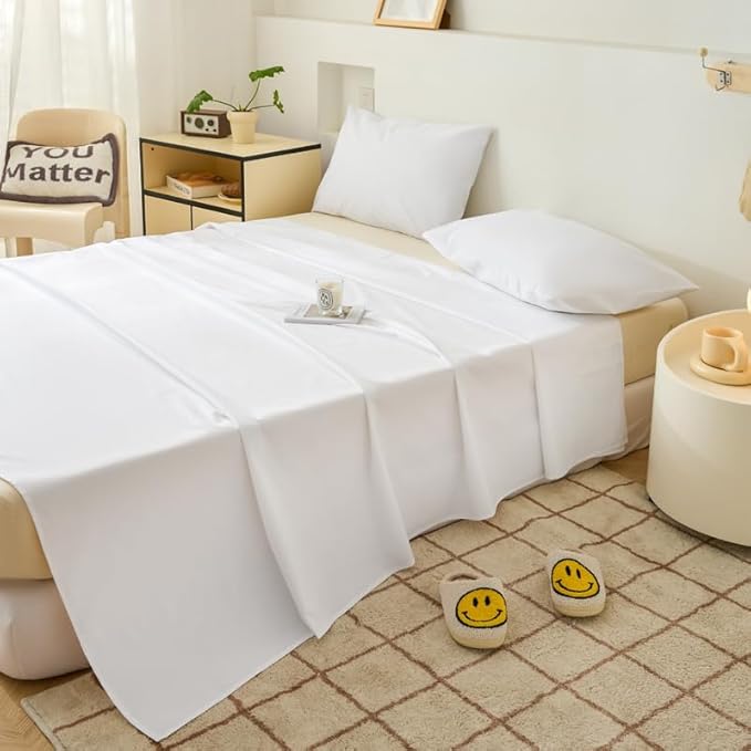 WenBags Lightweight Waterproof Flat Sheet 70 * 90 Inches Queen Size-Mattress by WenBags