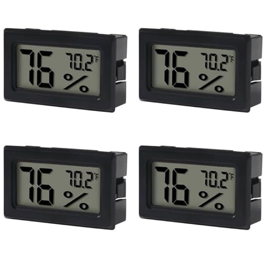 4 Pack Mini Hygrometer Thermometer Digital Electronic Temperature Humidity by DWEII