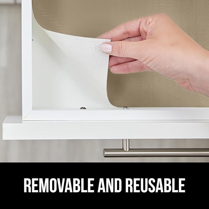 GORILLA GRIP DripGuard Shelf Liner, Non-Adhesive Drawer and Kitchen Cabinet - Image 6