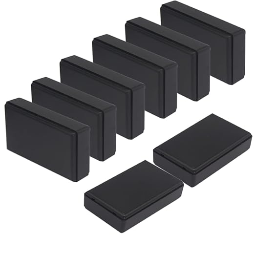 Zulkit 8Pcs Project Boxes ABS Plastic Electrical Project Case Power Junction by Zulkit