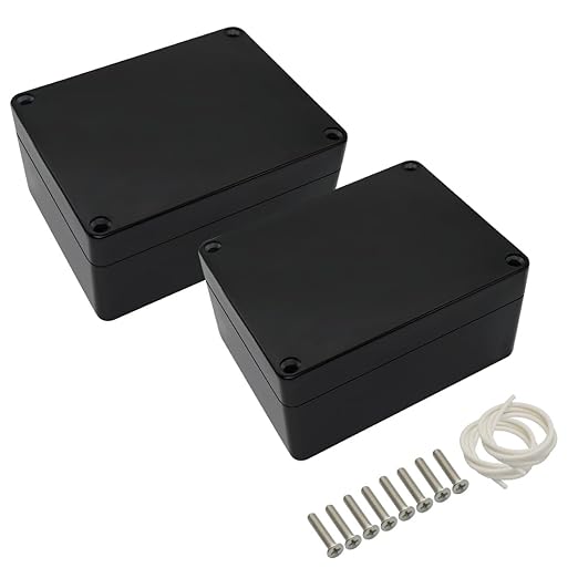 LeMotech ABS Plastic Electrical Project Case Power Junction Box, Project Box by LeMotech