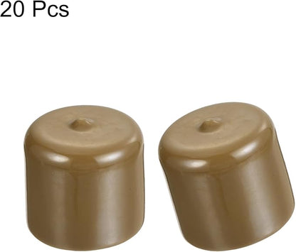 uxcell 20pcs Rubber End Caps 34mm ID Vinyl PVC Round Tube Bolt Cap Cover Screw - Image 2