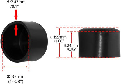 Flyshop 1-3/8", 35 mm, Patio Round Chair Leg Caps, Furniture Table Feet Covers - Image 2