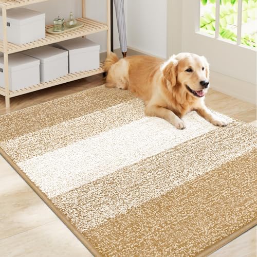 Smiry Dog Door Mat for Muddy Paws, Absorbs Moisture and Dirt, Low-Profile by Smiry