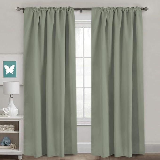 H.VERSAILTEX Blackout Curtains Thermal Insulated Window Treatment Panels Room - Image 2