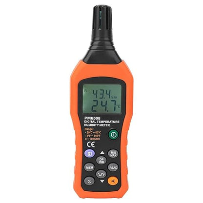Digital Humidity and Temperature Meter MS6508 Handheld Portable Thermometer by Walfront