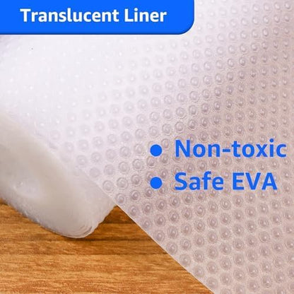 Clear Shelf Liners for Kitchen Cabinets: Waterproof Non-Adhesive Bathroom Shelf - Image 5