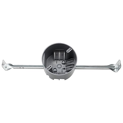 MAKERELE Round Ceiling Electrical Box Outlet PVC, 20 Cubic-inches Adjustable by MAKERELE