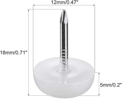uxcell Furniture Feet Nail Plastic Glide Nails Chair Table Leg Protector Pads - Image 2