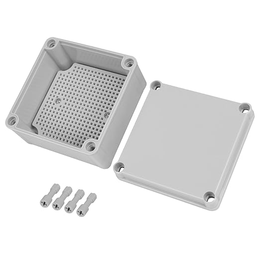Junction Box，4.9"x 4.9"x 3" Outdoor Electrical Box by HoHaing