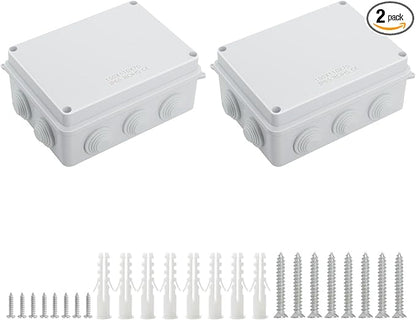 LeMotech ABS Plastic Dustproof Waterproof IP65 Junction Box Universal by LeMotech