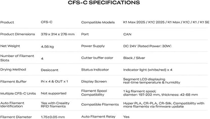 Official CREALITY CFS-C, 3D Printing, RFID Auto-Loading, External Cutter - Image 2