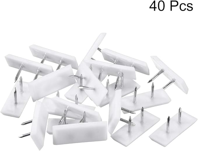 uxcell Furniture Feet Nail Plastic Glide Nails Square Chair Table Leg Protector - Image 3