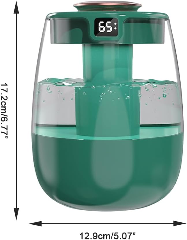 DONGKER Double Spray Humidifier, 1L Silent USB Digital Display Humidifier - Image 4