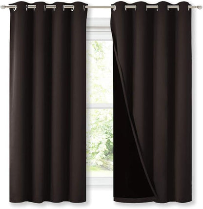 NICETOWN Complete 100% Blackout Curtains, Thermal Insulated & Energy Efficiency by NICETOWN