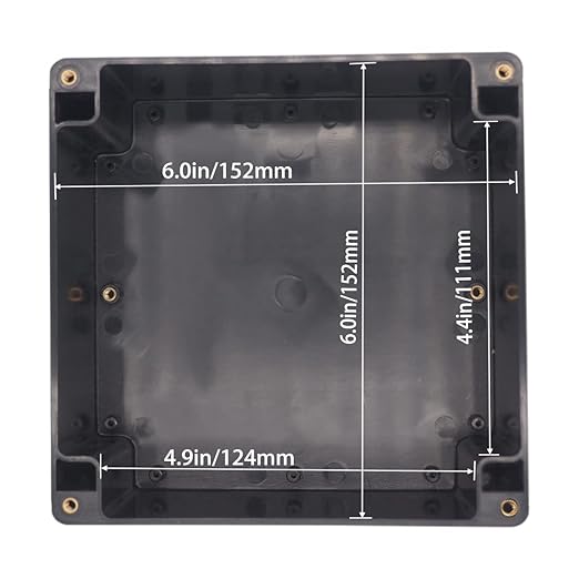 Watertight Junction Box, IP67 Waterproof Project Box Durable ABS Plastic - Image 5