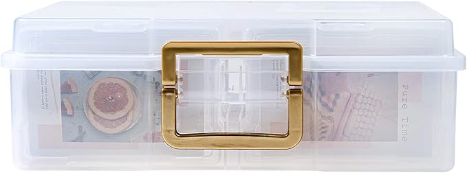 novelinks Transparent 4" x 6" Photo Organizers and Photo Storage Box - Image 4