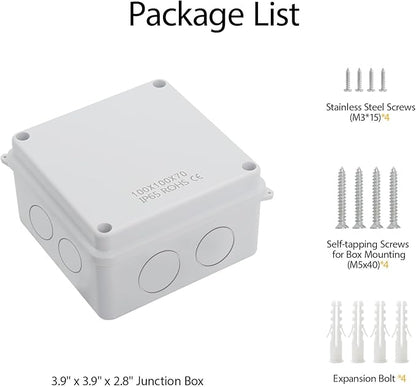 LeMotech ABS Plastic Dustproof Waterproof IP65 Junction Box Universal - Image 9