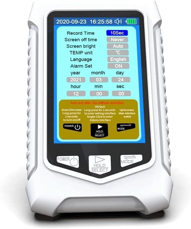 Portable O3 Meter Ozone Detector 3.5 Inch TFT Multifunction Air Quality Monitor - Image 6