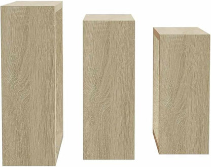 vidaXL Set of 3 Sonoma Oak Wall Cube Shelves - Image 8